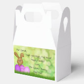 子どもパーソナライズされたに可愛いイースターバニー フェイバーボックス (オープン)