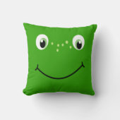 子どもパーソナライズされたのかわいいカエル両生類の枕 クッション (正面)