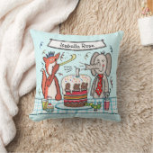 子どもパーソナライズされたのかわいいパーティー動物クッション クッション (ブランケット)