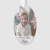 子どもパーソナライズされたの写真のクリスマス記念品 オーナメント (正面)