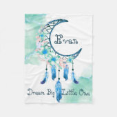 子どもパーソナライズされたの夢のベビー フリースブランケット (正面)