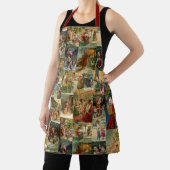 子どもビクトリアンコラージュのお父さんクリスマス エプロン (インサイチュ)