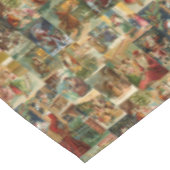 子どもビクトリアンコラージュのお父さんクリスマス テーブルクロス (アングル)