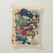 子どもファミリーアンティークビクトリアン子 アクセントクッション (裏面(縦))