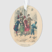 子どもファミリーアンティークビクトリアン子 オーナメント (正面)