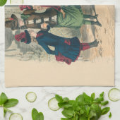 子どもファミリーアンティークビクトリアン子 キッチンタオル (折り畳み)