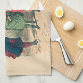 子どもファミリーアンティークビクトリアン子 キッチンタオル (四つ折り)