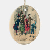 子どもファミリーアンティークビクトリアン子 セラミックオーナメント (右)