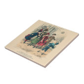 子どもファミリーアンティークビクトリアン子 タイル (側面)