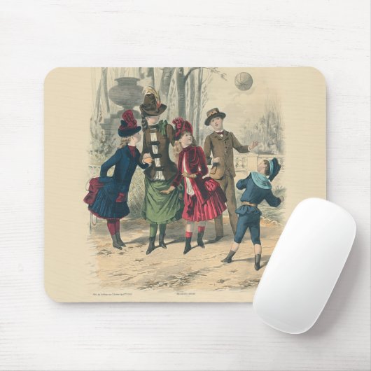 子どもファミリーアンティークビクトリアン子 マウスパッド (マウス)