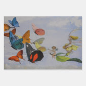 子どもファミリーアンティークビクトリアン子 ラッピングペーパーシート (正面3)