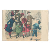 子どもファミリーアンティークビクトリアン子 枕カバー (裏面)