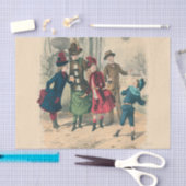 子どもファミリーアンティークビクトリアン子 薄葉紙 (クラフト)