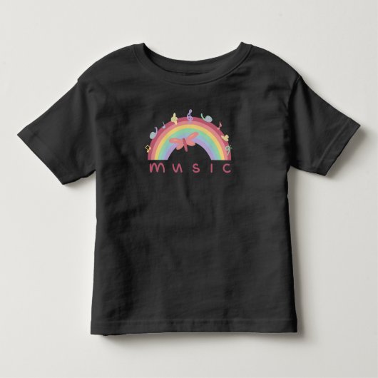 子どもミュージカル虹 トドラーTシャツ (正面)