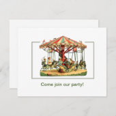 子どもメリーの巡業パーティの招待状 招待状 (正面/裏面)