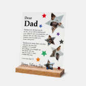 子どもモダンからの心のこもった父のメッセージ アクリルサイン (傾斜)