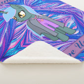 子どもユニコーン – I Love Unicorns シェルパブランケット (3/4)