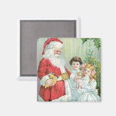 子ども付きサンタ マグネット (正面/裏面)