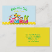 子ども保育園の漫画の動物 名刺 (正面/裏面)