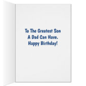 子ども写真ハッピーバースデー個人用カード (内側 (右))