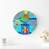 子ども写真時計 ラージ壁時計 (ホーム)