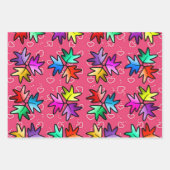 子ども包装紙のハートストッパー葉 ラッピングペーパーシート (正面2)