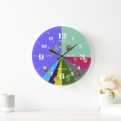 子ども午後の定刻 ラージ壁時計 (ホーム)