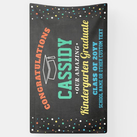 子ども卒園幼稚園&幼稚園かわいい 横断幕 (縦)