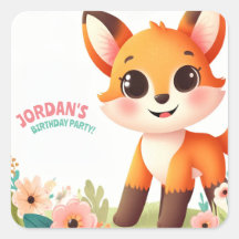 子ども向けかわいい小キツネ誕生会