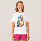 子ども向けのカモメの鳥のプレゼント Tシャツ (正面フル)
