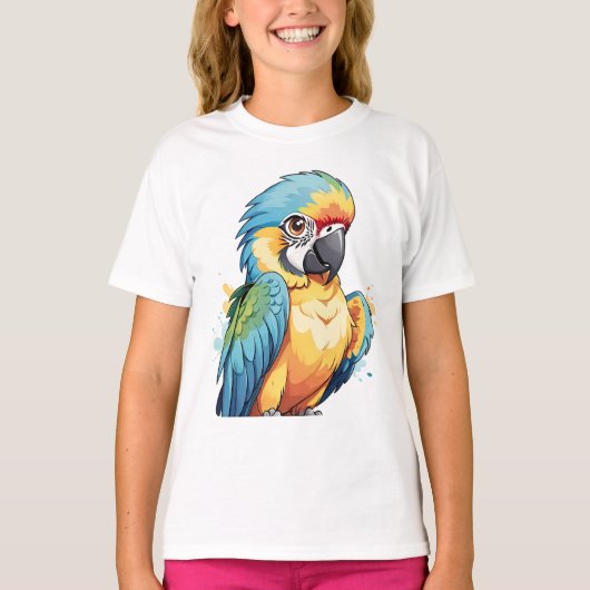 子ども向けのカモメの鳥のプレゼント Tシャツ (正面)