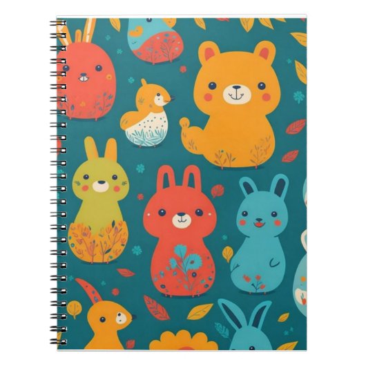 子ども向けの動物書 ノートブック (正面)