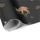 子ども向けよくはしゃぐかわいいクマの森のプレゼント ラッピングペーパー (ロールコーナー)