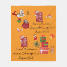 子ども向けクリスマスフリースブランケットおもしろい