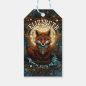 子ども向けストーリーブックケルトインスパイアクAIキツネ ギフトタグ (正面)