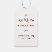 子ども向けストーリーブックケルトインスパイアクAIキツネ ギフトタグ (裏面)