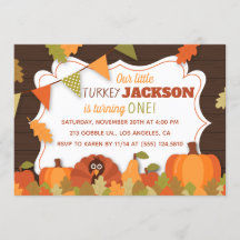 子ども向け小さなトルコ誕生パーティーの招待