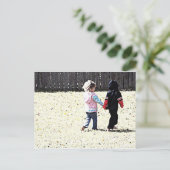 子ども向け手持ち歩く ポストカード (スタンド正面)