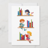 子ども向読けの本 招待状 (正面)