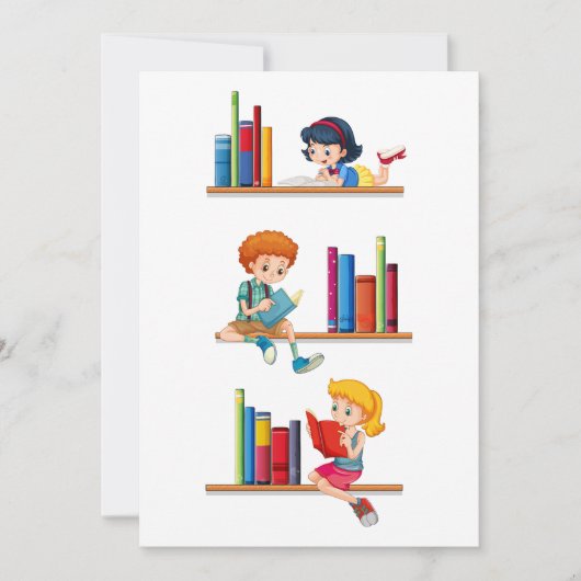 子ども向読けの本 招待状 (正面)