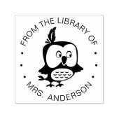 子ども図書館からかわいいフクロウ|過去記事 セルフインキングスタンプ (デザイン)