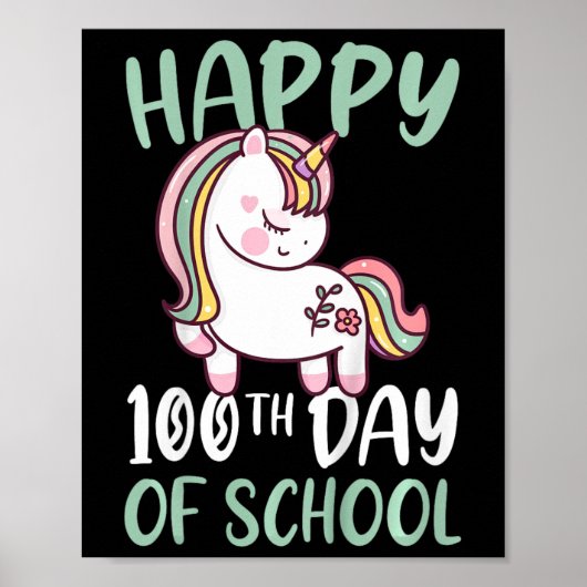 子ども幸せ100日学校の女の子100日のS ポスター (正面)
