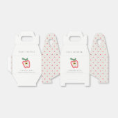 子ども手描きモダンアップルフルーツ赤ちゃんシャワー フェイバーボックス (折り畳みなし)