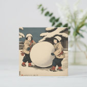 子ども日本の転がの大きな雪玉 (スタンド正面)