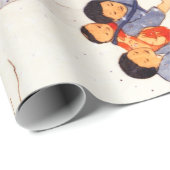 子ども日本の転がの大きな雪玉 ラッピングペーパー (ロールコーナー)