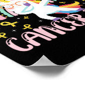 子ども時代に、いくつかの癌のお尻リボンを蹴ろう ポスター (角)