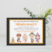 子ども服のハロウィン誕生日パーティーの招待 招待状 (スタンド正面)