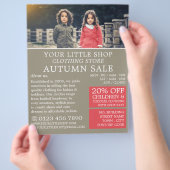 子ども服店広告 チラシ (手)