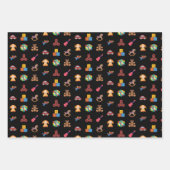 子ども玩具アイコンのラッピング紙 ラッピングペーパーシート (正面)
