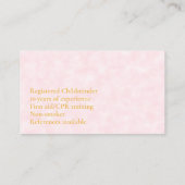 子ども用かわいいペンギン 名刺 (裏面)